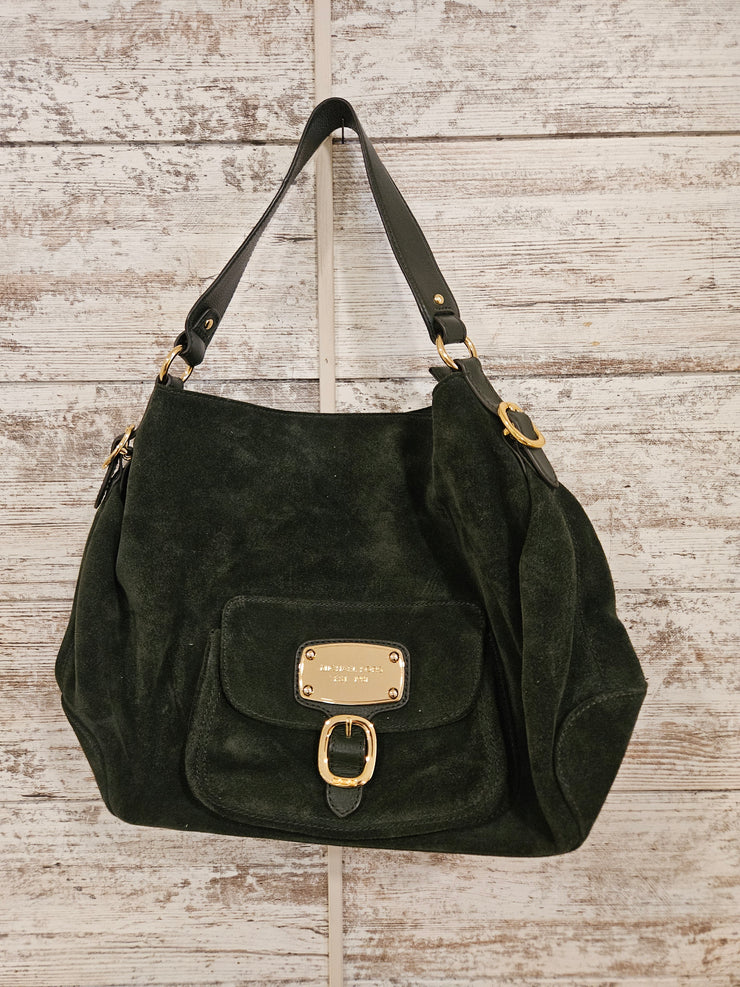 GREEN SUEDE (LEATHER) PURSE