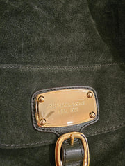 GREEN SUEDE (LEATHER) PURSE