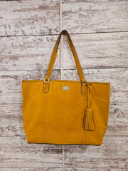 MUSTARD YELLOW SUEDE PURSE