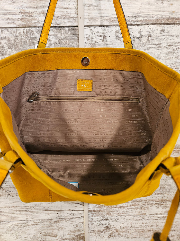 MUSTARD YELLOW SUEDE PURSE
