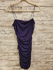 PURPLE SPARKLY SHORT DRESS