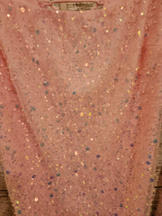 PINK SPARKLY SHORT DRESS