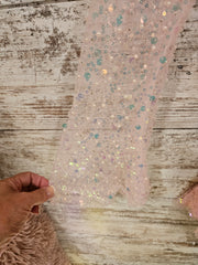 PINK SPARKLY SHORT DRESS