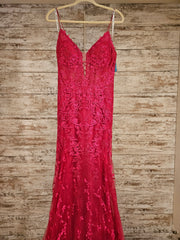 PINK/FLORAL MERMAID GOWN