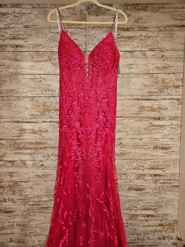 PINK/FLORAL MERMAID GOWN