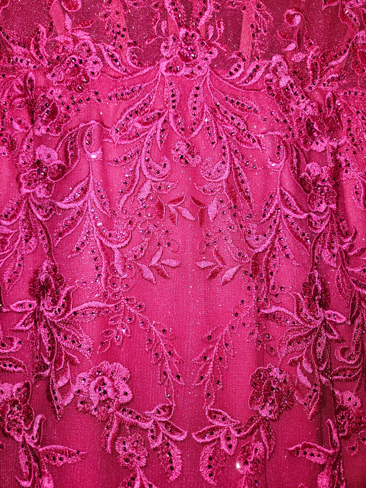 PINK/FLORAL MERMAID GOWN