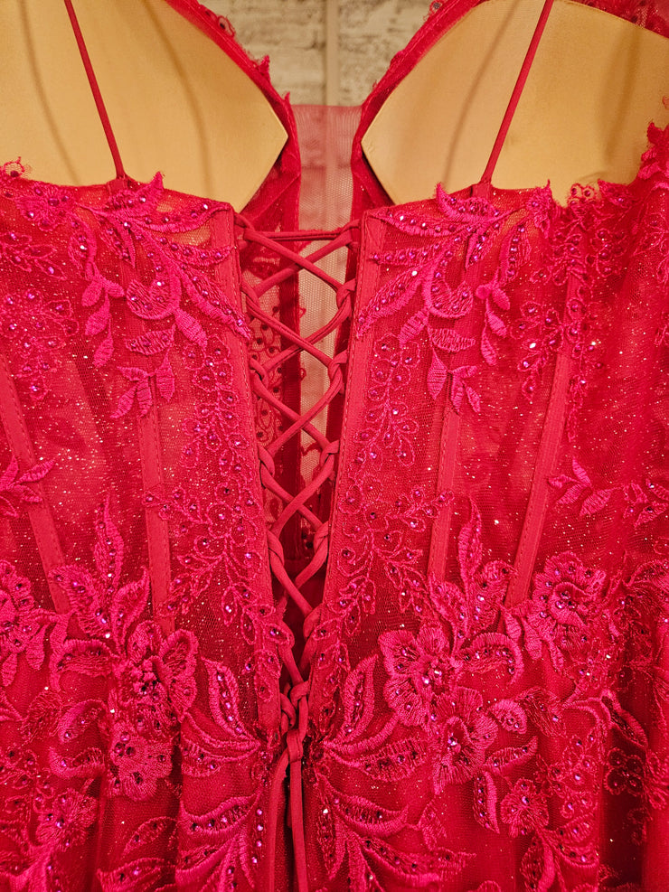 PINK/FLORAL MERMAID GOWN