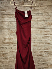BURGUNDY LONG DRESS (NEW)