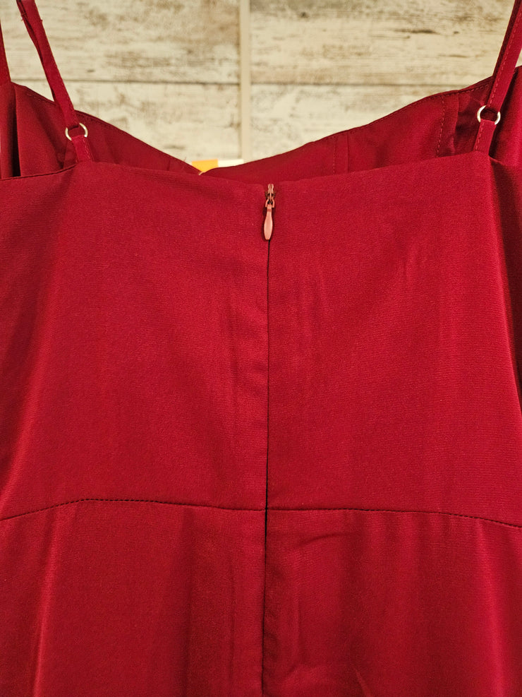 BURGUNDY LONG DRESS (NEW)