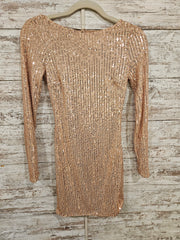 GOLD SPARKLY SHORT DRESS-NEW
