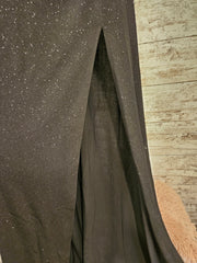 BLACK SPARKLY LONG DRESS