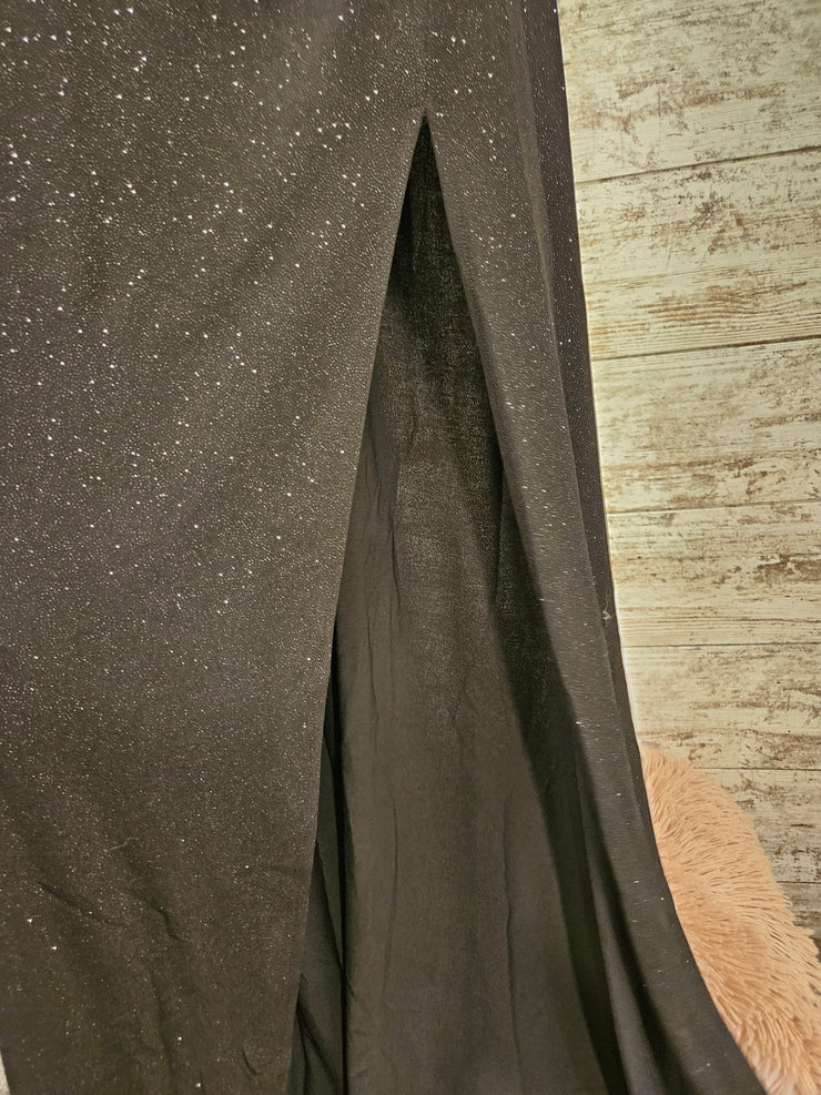 BLACK SPARKLY LONG DRESS