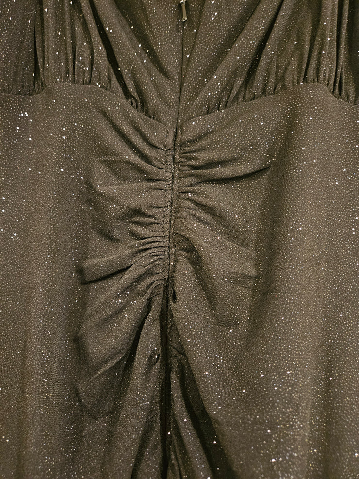 BLACK SPARKLY LONG DRESS
