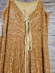 GOLD SPARKLY LONG DRESS (NEW)