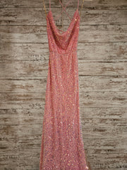 PINK SPARKLY LONG DRESS