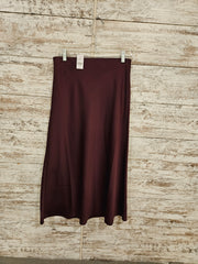 BURGUNDY LONG SKIRT (NEW)