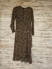 BLACK/TAN MIDI DRESS $139