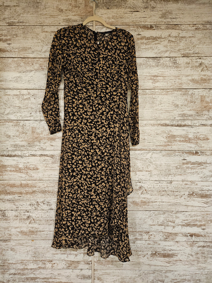 BLACK/TAN MIDI DRESS $139