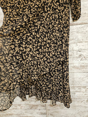 BLACK/TAN MIDI DRESS $139