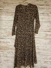 BLACK/TAN MIDI DRESS $139