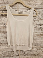 WHITE SLEEVELESS TOP