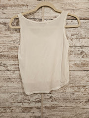 WHITE SLEEVELESS TOP