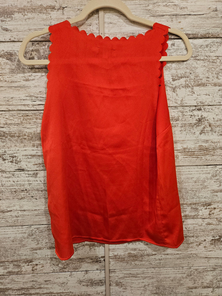 ORANGE SLEEVELESS TOP $52
