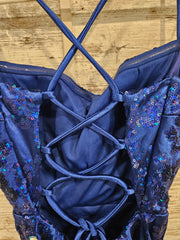 ROYAL BLUE SHORT DRESS (NEW)