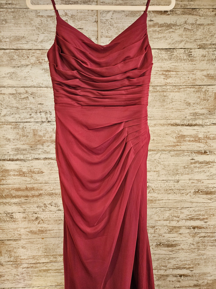 BURGUNDY LONG DRESS (NEW)