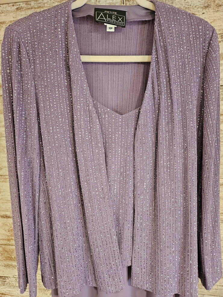 LAVENDER SPARKLY 2 PC. DRESS