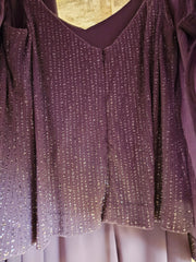 LAVENDER SPARKLY 2 PC. DRESS