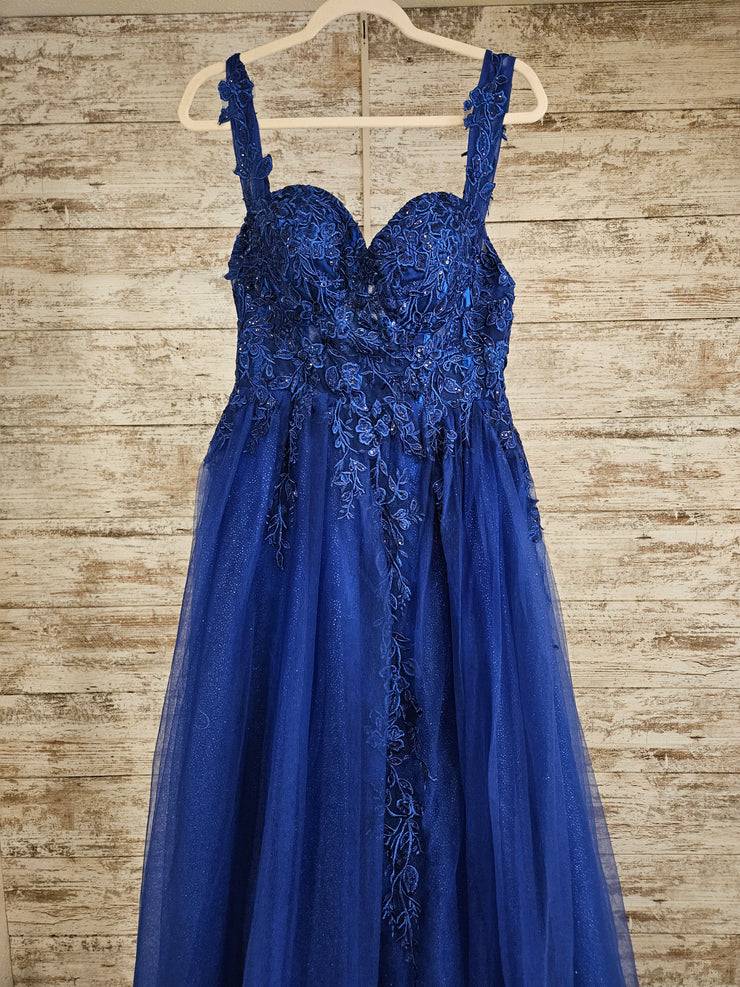 ROYAL BLUE A LINE GOWN (NEW)