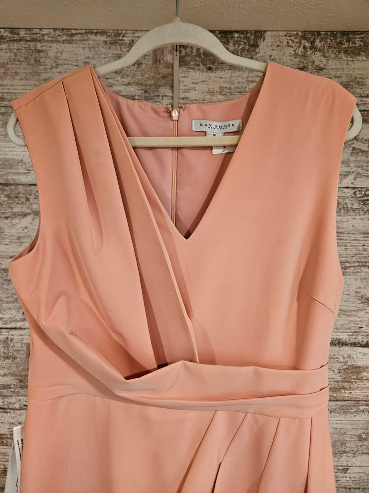 PEACH LONG EVENING GOWN-NEW$500