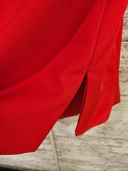 RED MIRROR SHORT DRESS