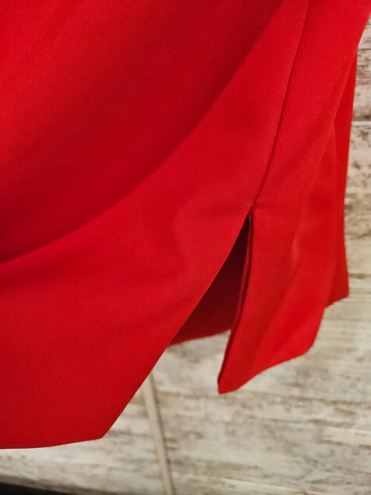 RED MIRROR SHORT DRESS