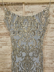 BLUE/SILVER SPARKLY SHORT DRES
