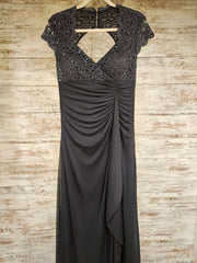 GRAY LONG EVENING GOWN