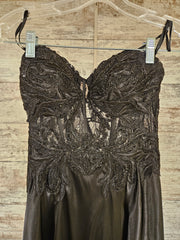 BLACK LONG EVENING GOWN