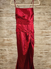 RED LONG EVENING GOWN