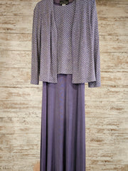 LAVENDER 2 PC. LONG DRESS SET