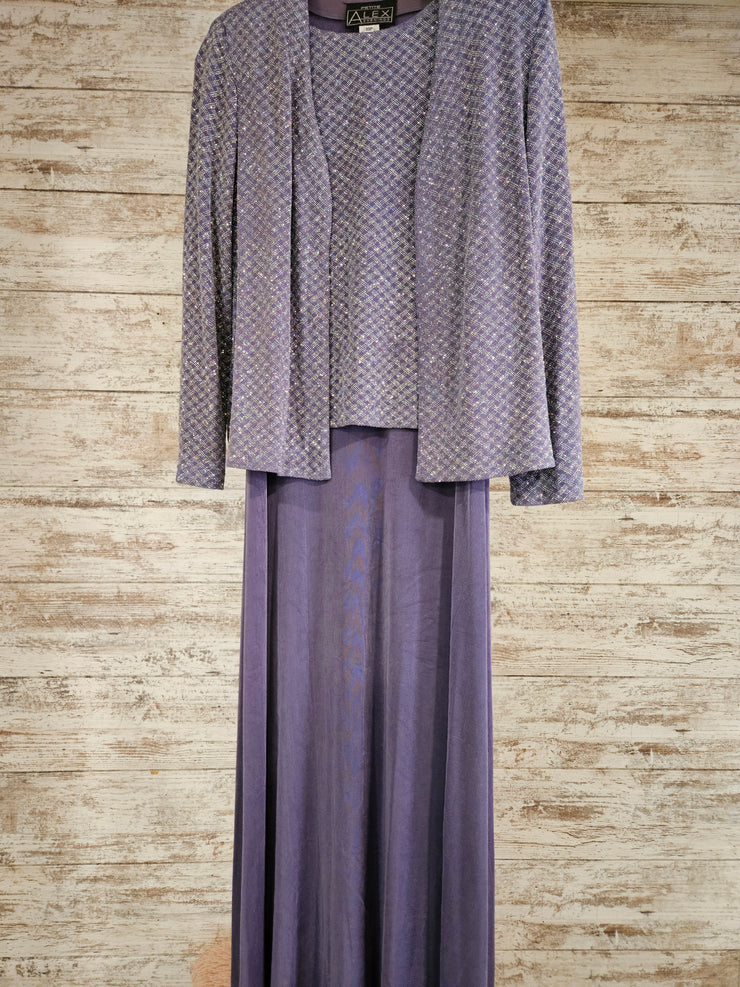 LAVENDER 2 PC. LONG DRESS SET