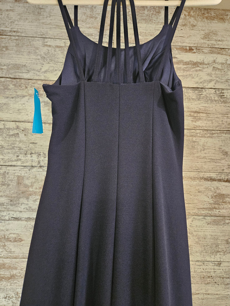 NAVY LONG EVENING GOWN