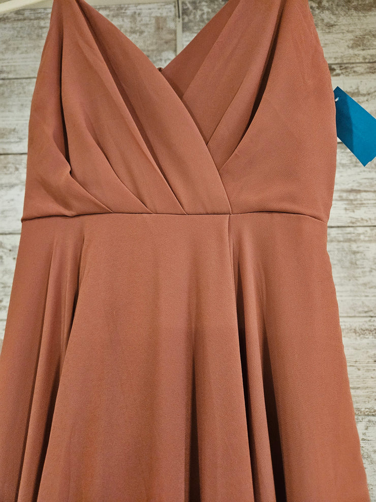 RUST COLORED LONG DRESS (NEW)