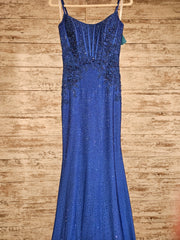 ROYAL BLUE LONG DRESS (NEW)