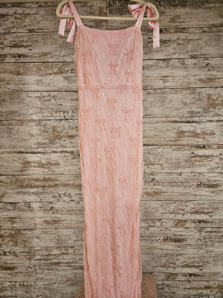 PINK SPARKLY LONG DRESS (NEW)
