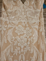 IVORY SPARKLY LONG DRESS (NEW)