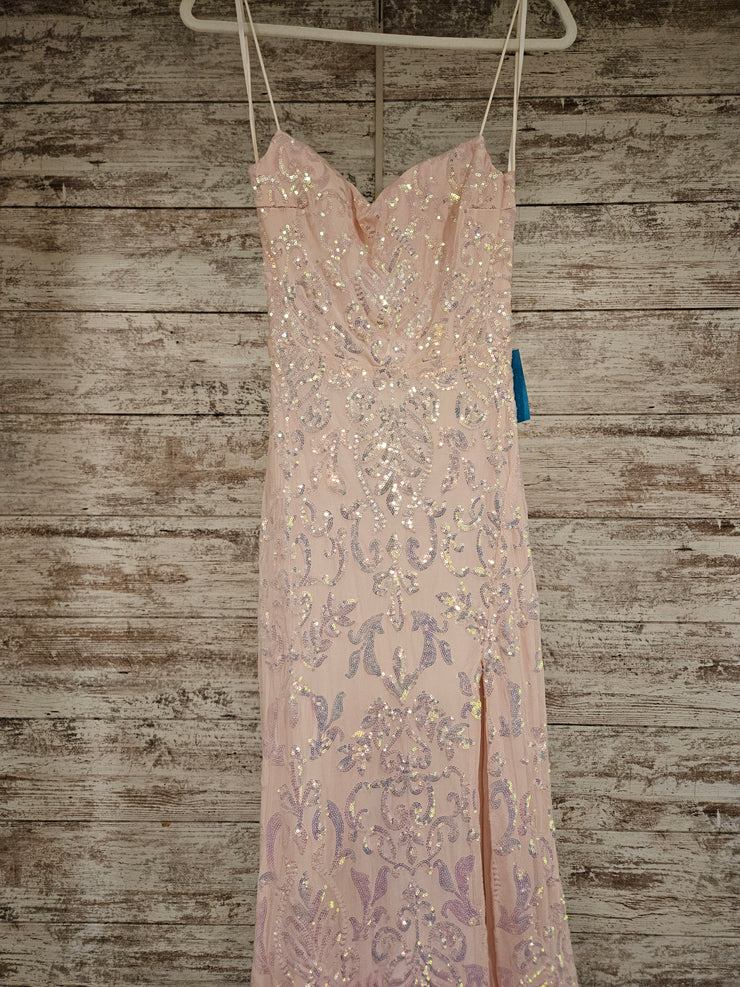 PINK SPARKLY LONG DRESS (NEW)