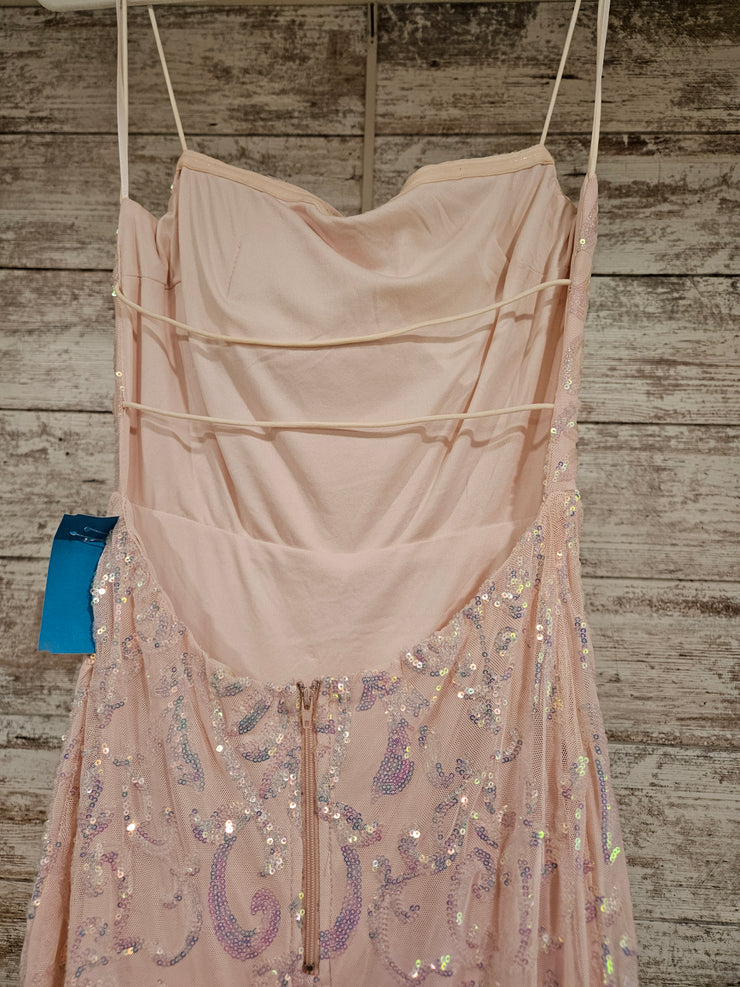 PINK SPARKLY LONG DRESS (NEW)