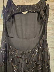 BLACK SPARKLY LONG DRESS (NEW)