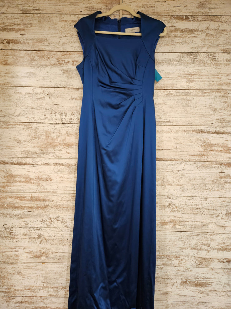 ROYAL BLUE LONG EVENING GOWN